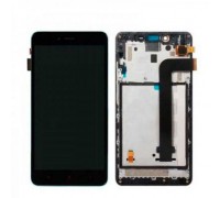 Модуль для Xiaomi Redmi Note 2 (Дисплей + тачскрин) черный с передней панелью