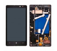 Дисплей для Nokia 930 Lumia + touchscreen, чёрный, с передней панелью, оригинал (Китай)