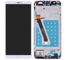 Дисплей Huawei P Smart FIG-LX1/FIG-L31/Enjoy 7s + тачскрин (сенсор), белый, в рамке