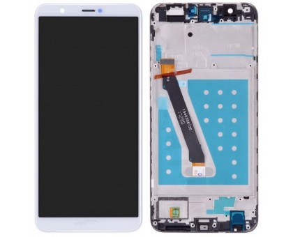 Дисплей Huawei P Smart FIG-LX1 / FIG-L31 / Enjoy 7s + тачскрін (сенсор), білий, в рамці