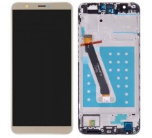 Дисплей Huawei P Smart FIG-LX1/FIG-L31/Enjoy 7s + тачскрин (сенсор), золотистый, в рамке