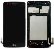 Дисплей LG M200N K8 (2017)/M210 Aristo/MS210/US215 K8 2017 + тачскрин (сенсор), черный, в рамке, оригинал , 40 pin