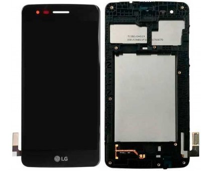 Дисплей LG M200N K8 (2017) / M210 Aristo / MS210 / US215 K8 2017 + тачскрін (сенсор), чорний, в рамці, оригінал, 40 pin