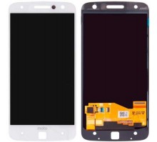 Дисплей Motorola XT1650 Moto Z + тачскрин (сенсор), белый, Amoled, оригинал