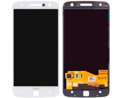 Дисплей Motorola XT1650 Moto Z + тачскрин (сенсор), белый, Amoled, оригинал