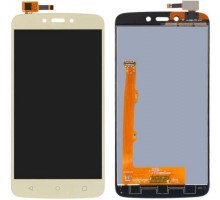 Дисплей Motorola XT1723 Moto C Plus + тачскрин (сенсор), золотистый