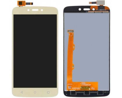 Дисплей Motorola XT1723 Moto C Plus + тачскрин (сенсор), золотистый