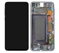 Дисплей Samsung G970F Galaxy S10e + тачскрін (сенсор), чорний, в рамці, Prism Black, Amoled, оригінал