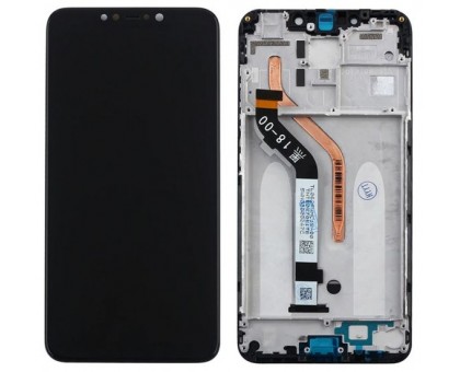 Lcd Xiaomi Pocophone F1 + touchscreen (sensor), black, in frame