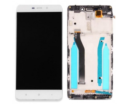 Дисплей Xiaomi Redmi 4 Prime/Redmi 4 Pro + тачскрин (сенсор), белый, в рамке
