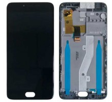 Модуль для Meizu M3 note L681H | Дисплей + тачскрин с передней панелью черный оригинал PRC