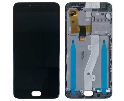 Модуль для Meizu M3 note L681H | Дисплей + тачскрин с передней панелью черный оригинал PRC