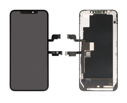 Lcd iPhone XS Max + touch-screen (sensor), black, original, re-glued glass