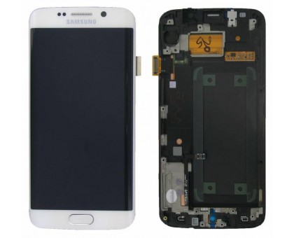 Дисплей для Samsung G925F Galaxy S6 EDGE + touchscreen, белый, оригинал (Китай)