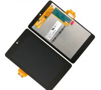 LCD for Asus ME370 Google Nexus 7 + touchscreen (1 generation 2012) is black, with the front panel