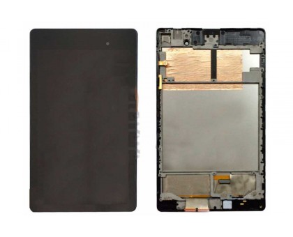 Дисплей Asus ME571K Google Nexus 7 2013, версия 3G + тачскрин (сенсор), черный, в рамке