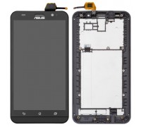 Lcd Asus ZenFone 2 (ZE551ML) + touch-screen (sensor), black, in frame, AUO FHD