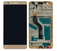 Дисплей Honor 5X KIW-L21/Honor X5/GR5 + тачскрин (сенсор), золотистый, в рамке