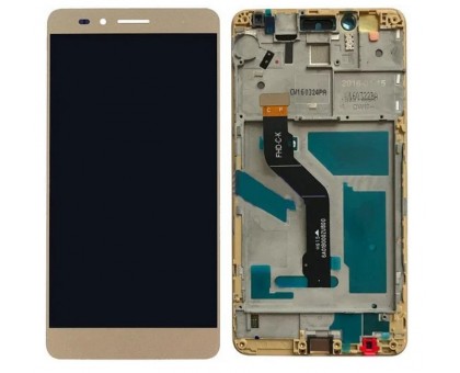 Дисплей Honor 5X KIW-L21/Honor X5/GR5 + тачскрин (сенсор), золотистый, в рамке