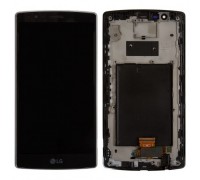 Lcd LG H900 V10 / H901 / H960A / H961 / H962 / H968 / VS990 + touch-screen (sensor), black, in frame, original