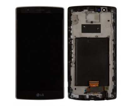 Lcd LG H900 V10 / H901 / H960A / H961 / H962 / H968 / VS990 + touch-screen (sensor), black, in frame, original
