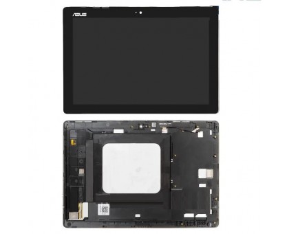 Lcd Asus ZenPad 10 Z300M / Z300CNL / Z301ML / Z301MFL + touch-screen (sensor), black, in a gold frame, with a yellow flex