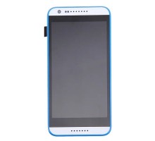 620 Дисплей для HTC / Desire 620G Dual SIM + сенсорний екран, білий, з передньою панеллю синього кольору