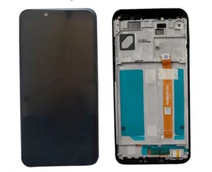 Дисплей Lenovo K5 Play + тачскрін (сенсор), чорний, в рамці синього кольору