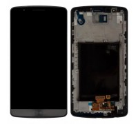 Дисплей LG D855 G3 + тачскрін (сенсор), сірий, в рамці, оригінал