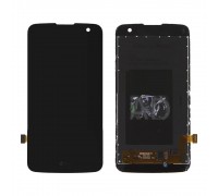 Дисплей LG K130E K4 Dual Sim/VS425 + тачскрин (сенсор), черный, без датчика приближения