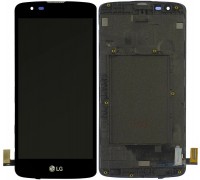Дисплей LG K350E K8 (2016)/K350N/Phoenix 2 + тачскрин (сенсор), черный, в рамке