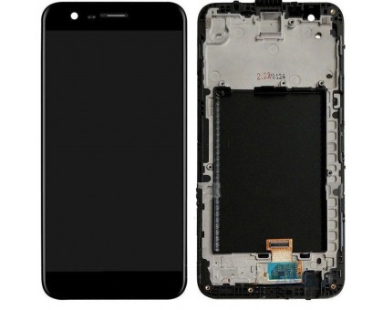 Дисплей LG M250 K10 2017 / X400 / K20 2019 / K20 Plus + тачскрін (сенсор), чорний, в рамці