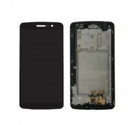 Display LG X190 Ray Dual Sim + touchscreen (sensor), gray, Titan Black, with front panel