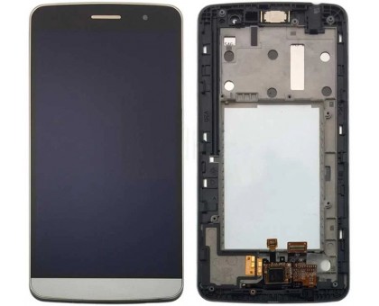 Display LG X190 Ray Dual Sim + touchscreen (sensor), golden, with front panel