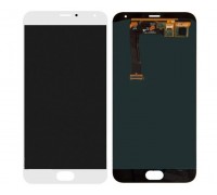 Lcd Meizu MX5 M575 / MX5e / MX5e Lite + touch-screen (sensor), white, in frame, TFT, copy