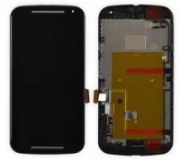 Дисплей Motorola XT1063 Moto G (2nd Gen)/XT1064/XT1068/XT1069 + тачскрин (сенсор), черный, в рамке
