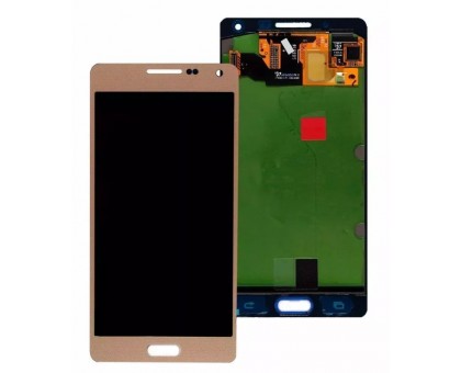 Дисплей Samsung A500H Galaxy A5 2015 / A500F + тачскрін (сенсор), золотистий, Champagne Gold, OLED, копія хорошої якості