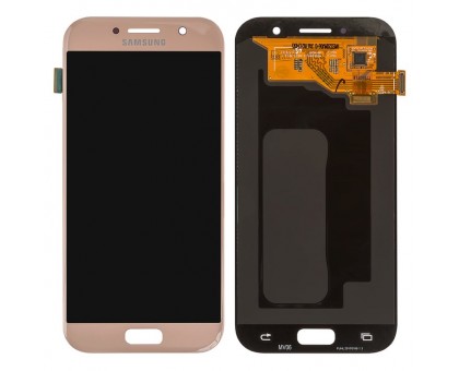 Lcd Samsung A520F Galaxy A5 2017 + touch-screen (sensor), pink, Peach Cloud, OLED, copy good quality