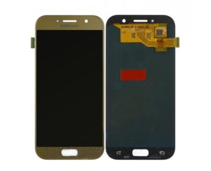 Дисплей Samsung A520F Galaxy A5 2017 + тачскрін (сенсор), золотистий, Gold Sand, TFT, копія