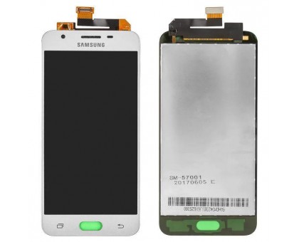 Дисплей Samsung G570F Galaxy J5 Prime 2016 / G570 Galaxy On5 2016 + тачскрін (сенсор), білий, оригінал, переклеїти скло