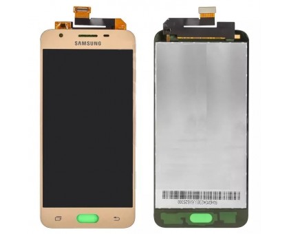 Дисплей Samsung G570F Galaxy J5 Prime 2016 / G570 Galaxy On5 2016 + тачскрін (сенсор), золотистий, оригінал, переклеїти скло