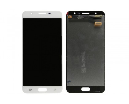 Дисплей Samsung G610F Galaxy J7 Prime/Galaxy On Nxt + тачскрин (сенсор), белый, оригинал , переклеено стекло