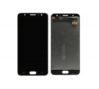 Дисплей Samsung G610F Galaxy J7 Prime/Galaxy On Nxt + тачскрин (сенсор), черный, оригинал , переклеено стекло