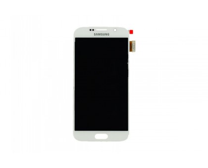 Дисплей Samsung G920F Galaxy S6 + тачскрін (сенсор), білий, White Pearl, OLED, копія хорошої якості
