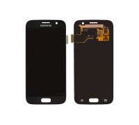 Дисплей Samsung G930F Galaxy S7 / G930FD + тачскрін (сенсор), чорний, OLED, копія хорошої якості