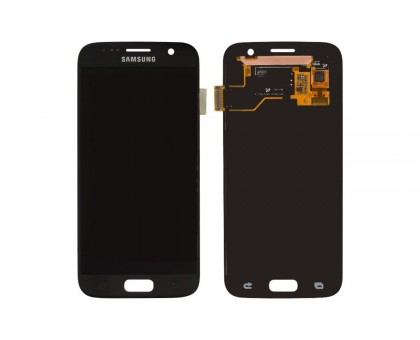 Дисплей Samsung G930F Galaxy S7 / G930FD + тачскрін (сенсор), чорний, OLED, копія хорошої якості