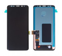 Дисплей Samsung G960F Galaxy S9 + тачскрін (сенсор), чорний, Amoled, оригінал, переклеїти скло