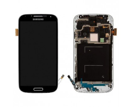 Дисплей Samsung i9505 Galaxy S4 + тачскрін (сенсор), чорний, Black Edition, в рамці, оригінал
