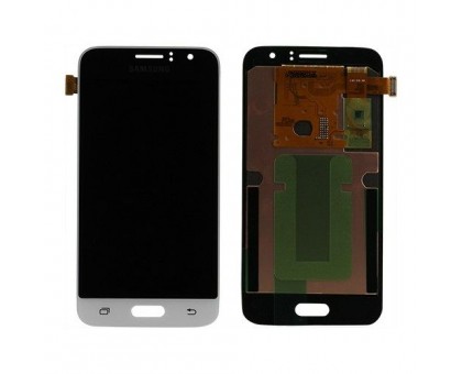 Дисплей Samsung J120H Galaxy J1 2016/J120F + тачскрин (сенсор), белый, OLED, копия хорошего качества