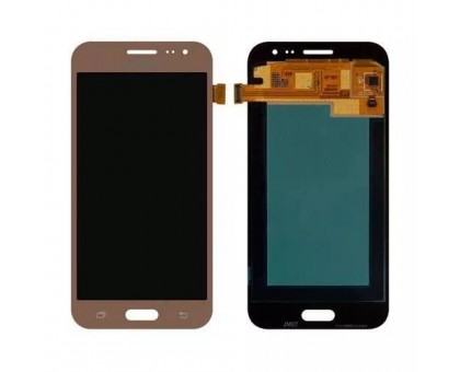 Дисплей Samsung J200H Galaxy J2/J200F + тачскрин (сенсор), золотистый, OLED, копия хорошего качества